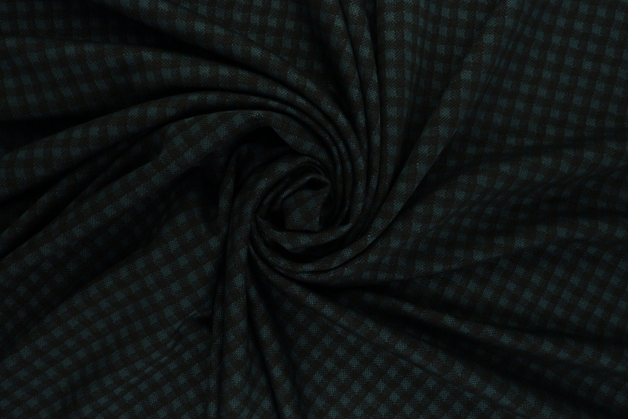 KNT4235 TEAL/BLACK BIKER SHORTS BLACK BODYSUIT DOUBLE KNIT DRESS PANTS PLAID POLYESTER RAYON SKIRTS SOLID-B SPANDEX STRETCH TOPS TUNICS YARN DYED