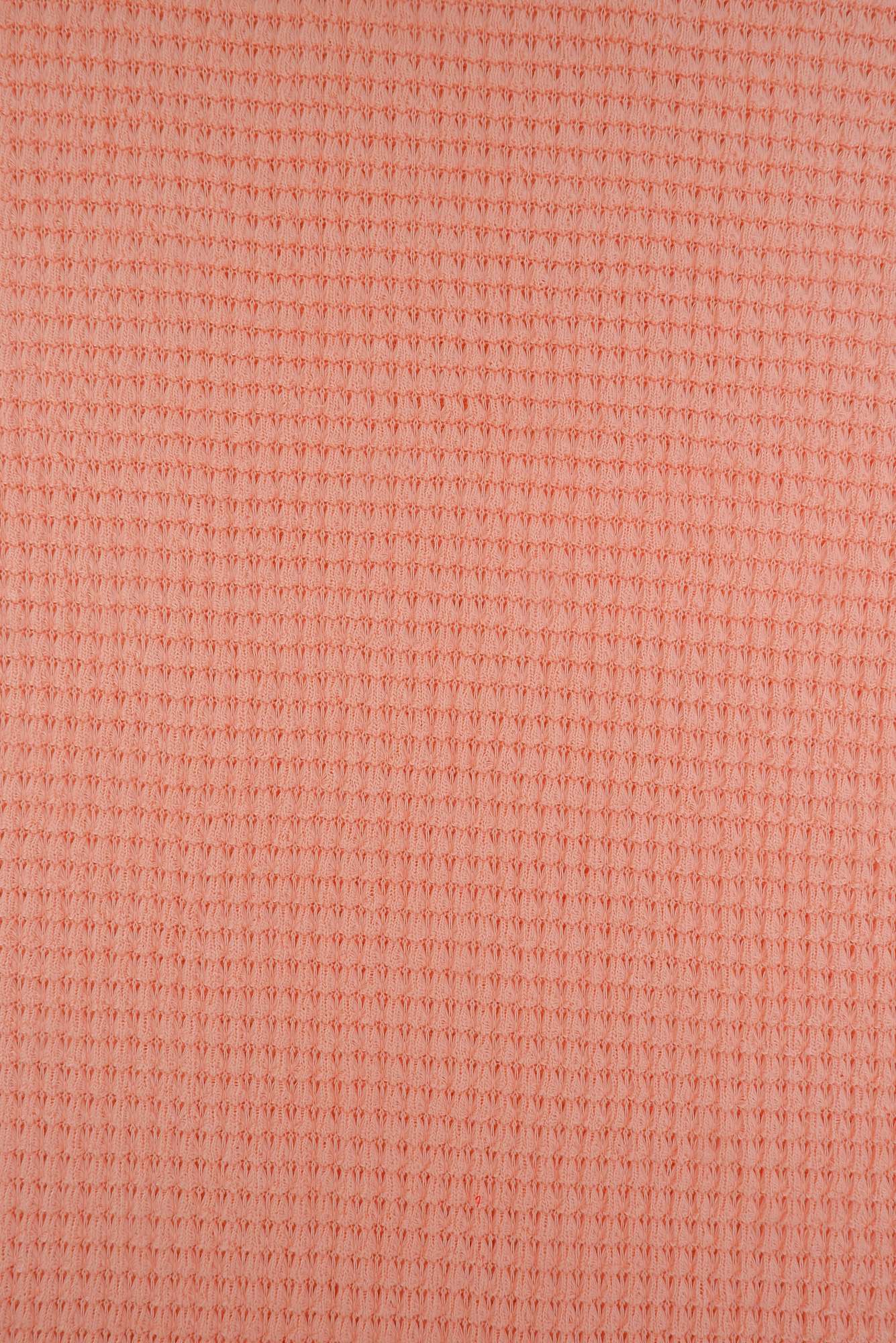 KNT4190 BLUSH KNIT NO-PRINT POLYESTER RAYON SOLID SPANDEX WAFFLE