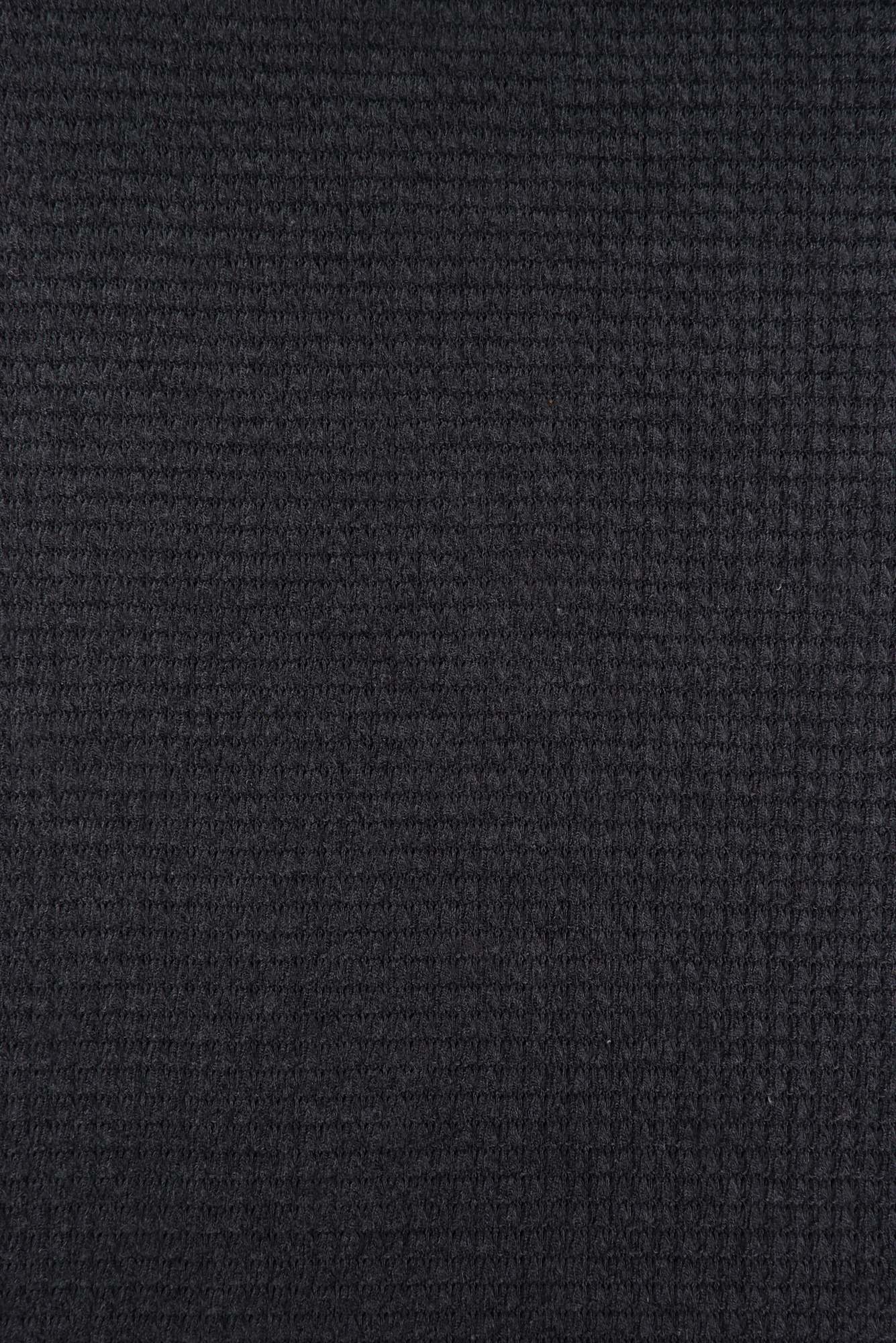 KNT4190 CHARCOAL KNIT NO-PRINT POLYESTER RAYON SOLID SPANDEX WAFFLE