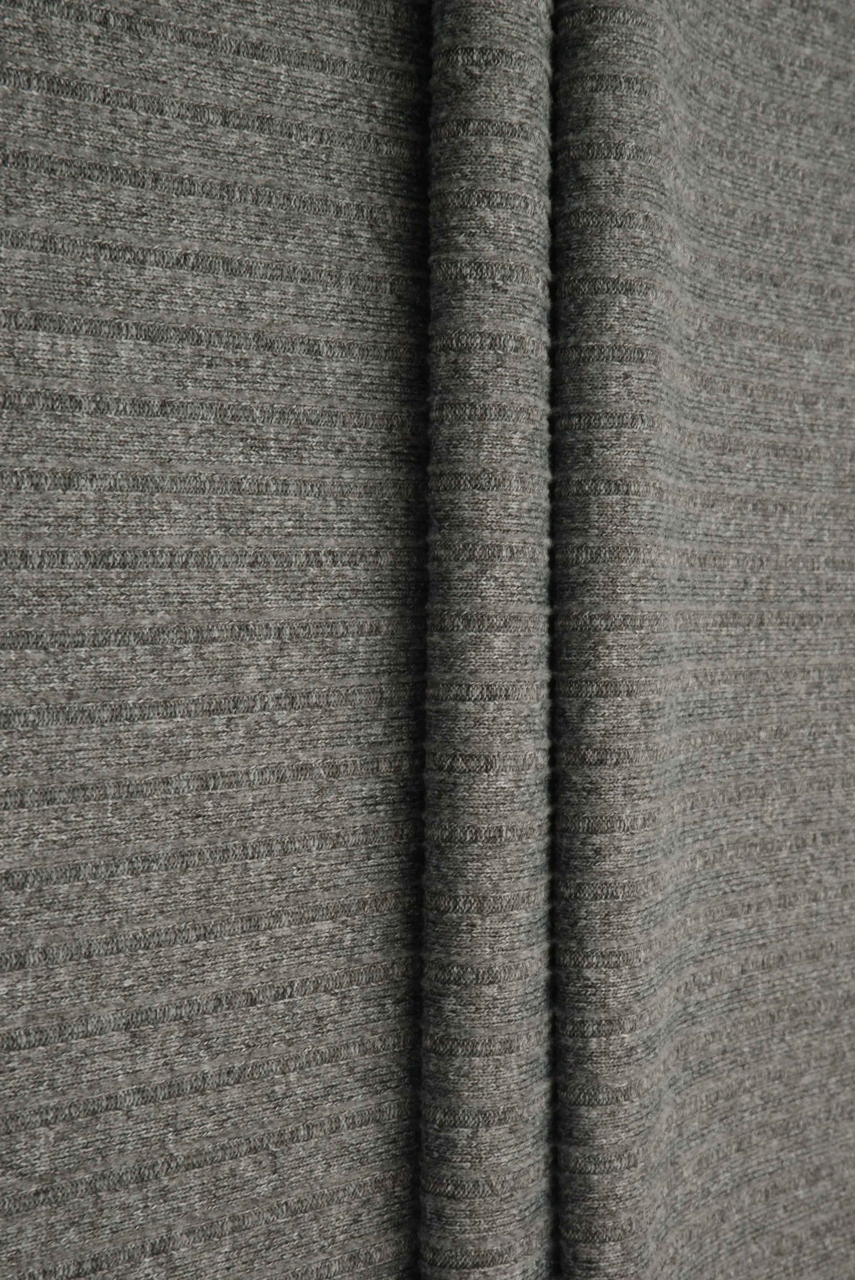 KNT4135 HT.GREY ACTIVEWEAR BIKER SHORTS BODYSUIT BOTTOMS CAMI DRESS GREY KNIT LOUNGEWEAR NO-PRINT PANTS POLYESTER RIB 8X3 SOLID SPANDEX STRETCH SUBLIMATION T-SHIRT TOPS TUNICS YUMMY