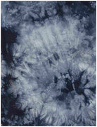 KNT3998 INDIGO KNIT RAYON SOLID-B SPANDEX STRETCH TIE-DYE