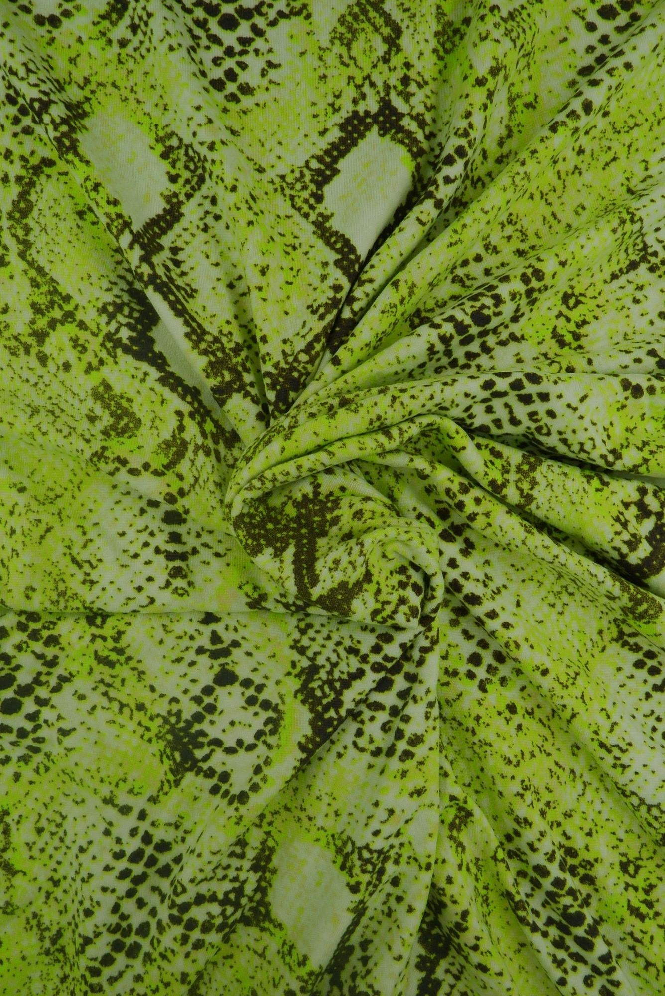 DTY Brushed Snake Skin Print Stretch Knit Fabric - KNT2100-MS00517 