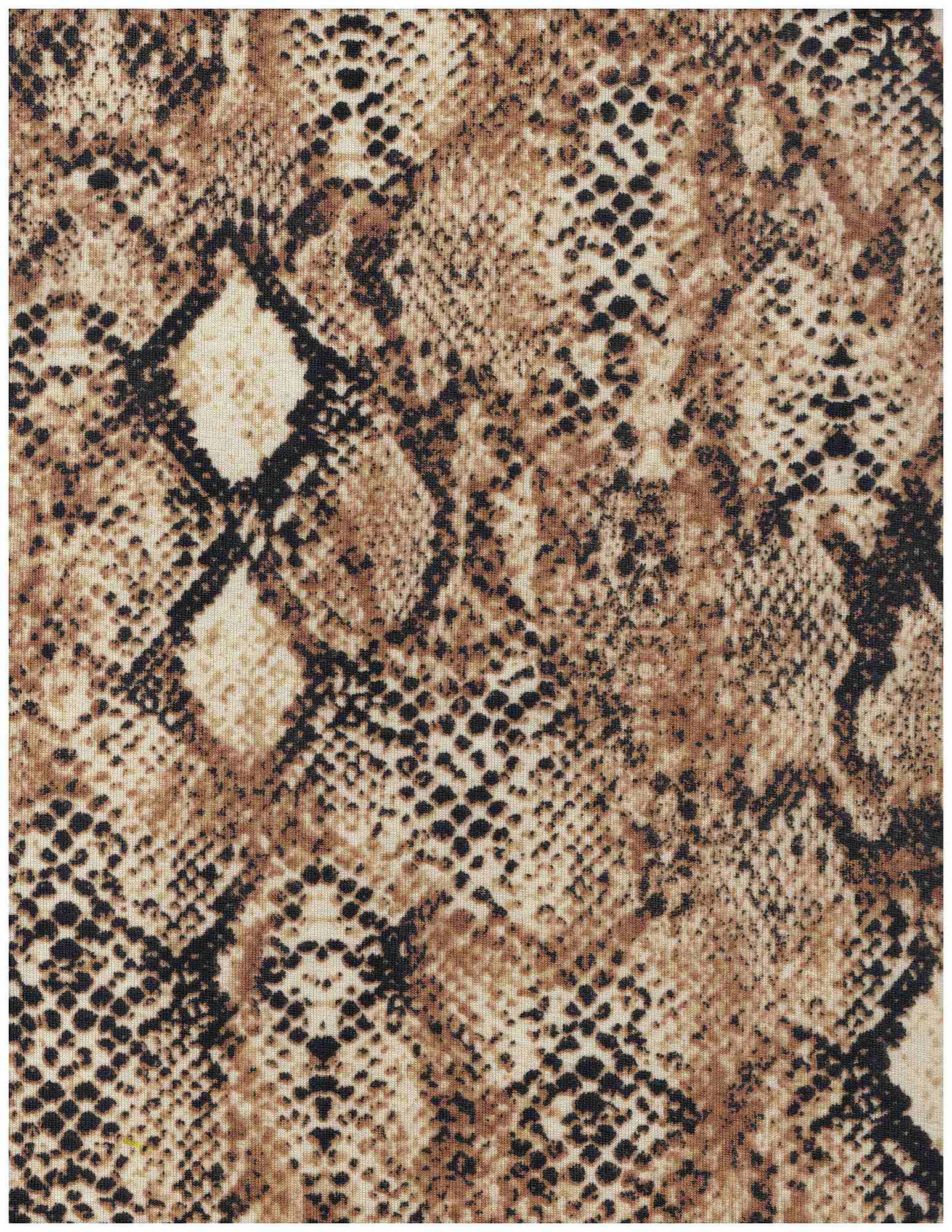 Snake Skin Print Stretch Knit Fabric - KNT1374-MS00217 