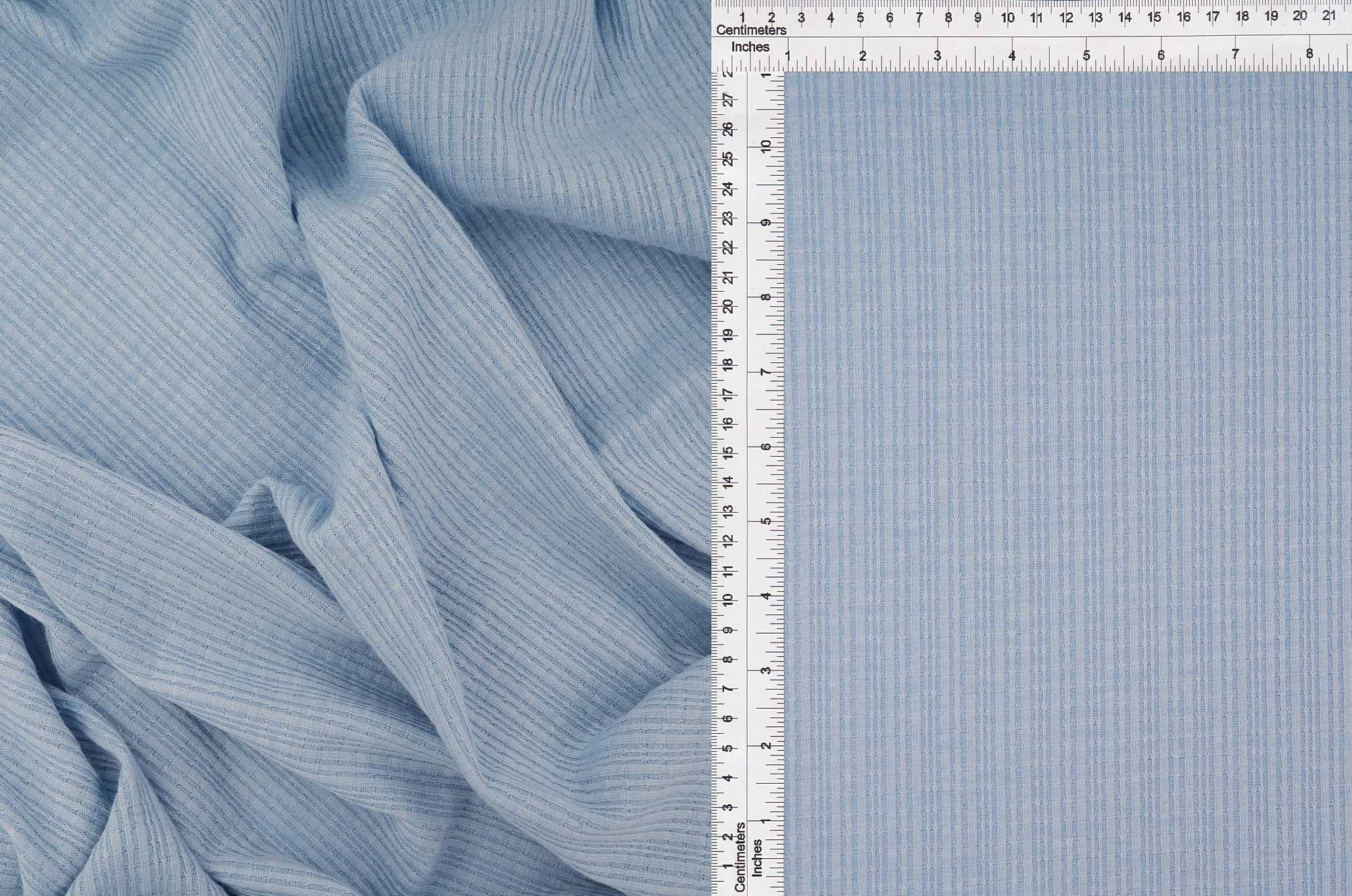 Two-Tone Rib Stretch Knit Fabric - KNT3359-2TONE 