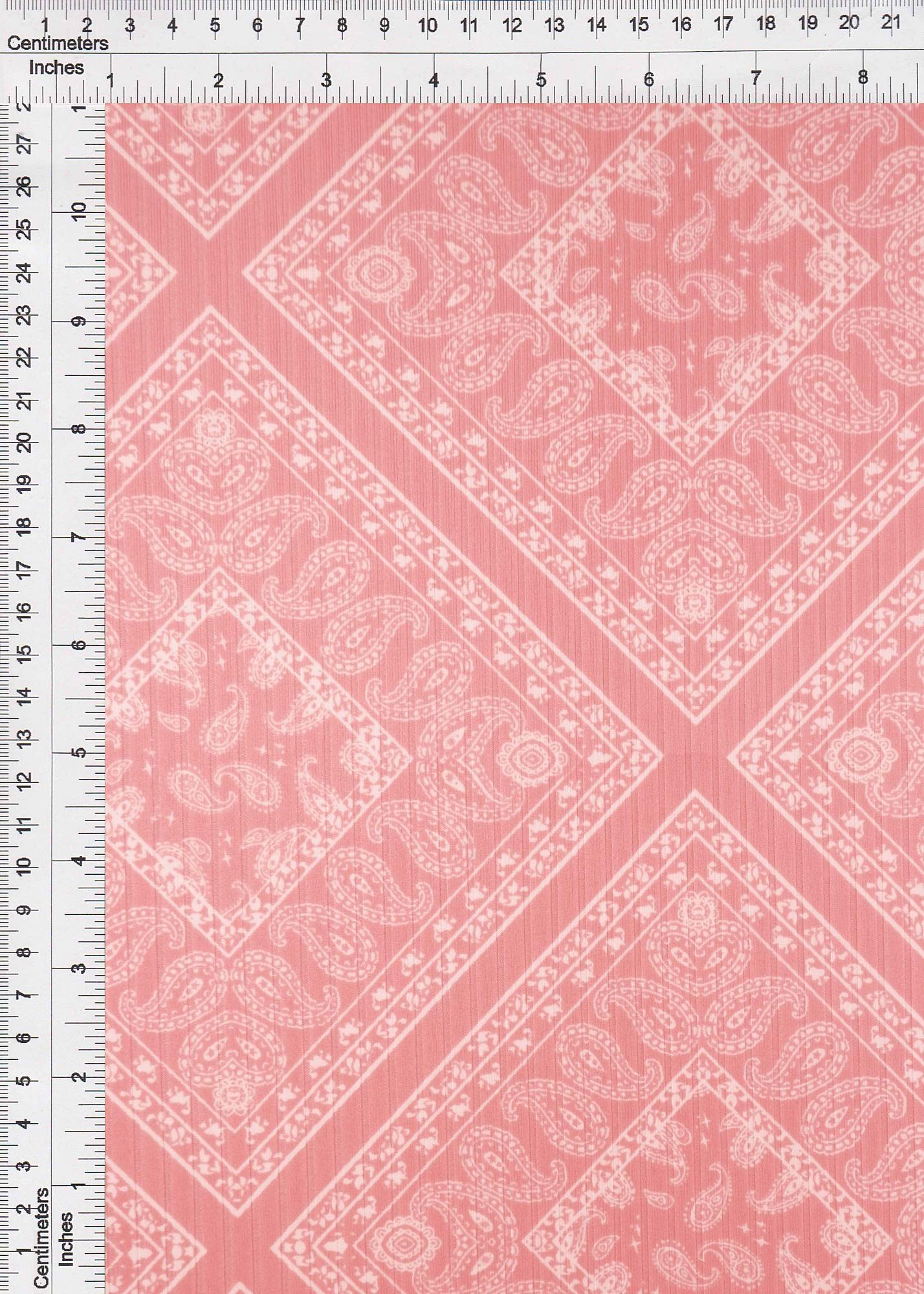 KNT4135-MS01218 ROSE BANDANA BIKER SHORTS BODYSUIT BOTTOMS CAMI DRESS IVORY KNIT LOUNGEWEAR PAISLEY PANTS POLYESTER PRINT RIBBED 8X3 ROSE SPANDEX STRETCH SUBLIMATION T-SHIRT TOPS TUNICS