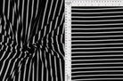 Viscose Crepe Stripe Stretch Fabric - KNT4404 