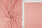 Viscose Crepe Stripe Stretch Fabric - KNT4404 
