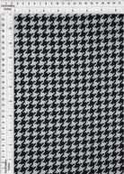 KNT2100-DU187 BLACK BIKER SHORTS BLACK BODYSUIT CAMI DTY BRUSHED HOUNDSTOOTH KNIT POLYESTER PRINT SPANDEX STRETCH WHITE