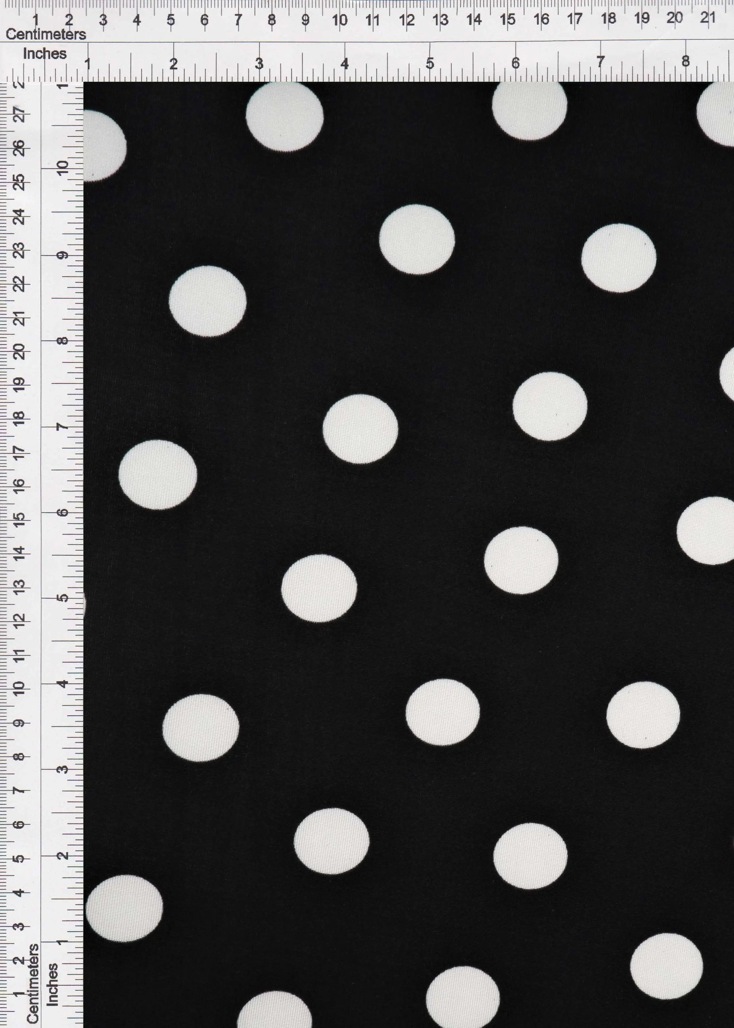 KNT3963-DU1960 BLACK BLACK BLOUSE BOTTOMS CAMI DOT DRESS IVORY KNIT POLYESTER PRINT SPANDEX STRETCH