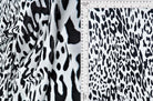 KNT3963-SE90664 IVORY ANIMAL BLACK BLOUSE BODYSUIT BOTTOMS CAMI CHEETAH DRESS IVORY KNIT LOUNGEWEAR POLYESTER PRINT SPANDEX STRETCH TOPS