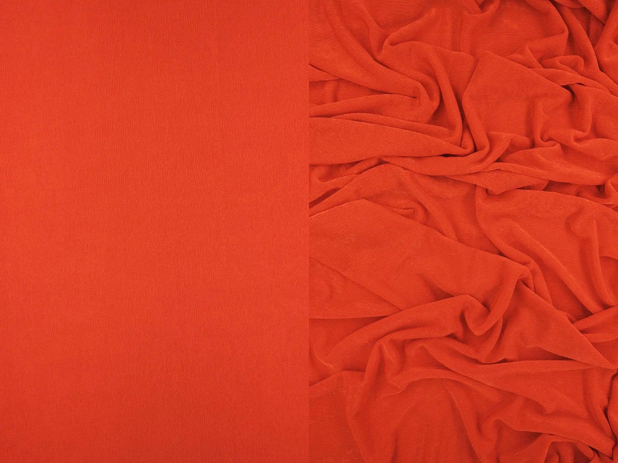 KNT3963 TOMATO BIKER SHORTS BODYSUIT BOTTOMS CAMI DRESS KNIT LOUNGEWEAR NO-PRINT ORANGE PANTS POLYESTER RED RIBBED 1X1 SLINKY SOLID SPANDEX STRETCH T-SHIRT TOPS TUNICS