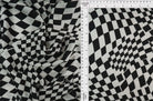 Bubble Satin Checkered Woven Fabric   POP4427-MS10605 