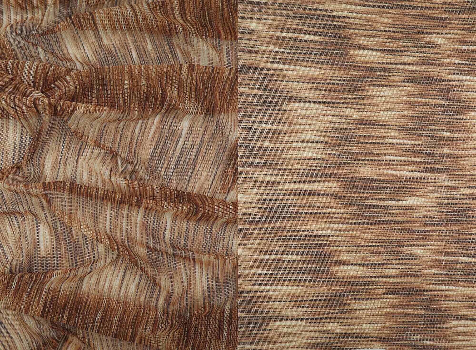 MESH-Q10907 BROWN/TAUPE BLACK BLOUSE BODYSUIT BROWN CAMI FLOCKING GOLD LOUNGEWEAR MARLED MELANGE MESH MISSONI POLYESTER PRINT SPACE DYE SPANDEX STRETCH TOPS TUNICS WHITE