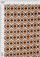 HIMLT-Q11012 BROWN/TERRACOTTA HI-MULTI NON STRETCH SWISS DOT WOVEN