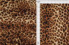 KNT3971-SE41227 BEIGE/AMBER ANIMAL BLOUSE BROWN CHEETAH CREPE DRESS GOLD KNIT LEOPARD POLYESTER PRINT SKIRTS SPANDEX STRETCH TECHNO TOPS