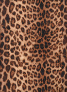 KNT3971-SE41227 BEIGE/AMBER ANIMAL BLOUSE BROWN CHEETAH CREPE DRESS GOLD KNIT LEOPARD POLYESTER PRINT SKIRTS SPANDEX STRETCH TECHNO TOPS