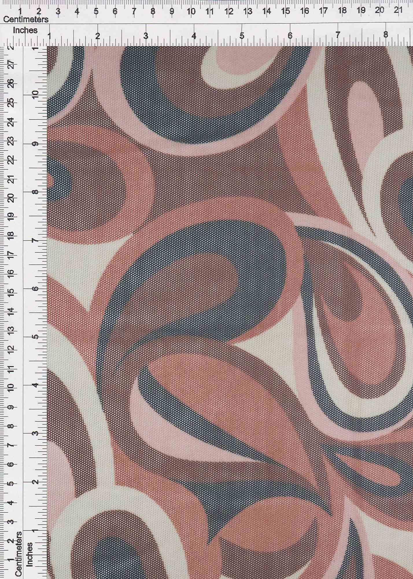 MESH-SE80904 BROWN CLAY BLACK BLOUSE BODYSUIT BROWN CAMI FLOCKING GEOMETRIC LOUNGEWEAR MESH PAISLEY PINK POLYESTER PRINT RETRO SPANDEX STRETCH TOPS TUNICS WHITE