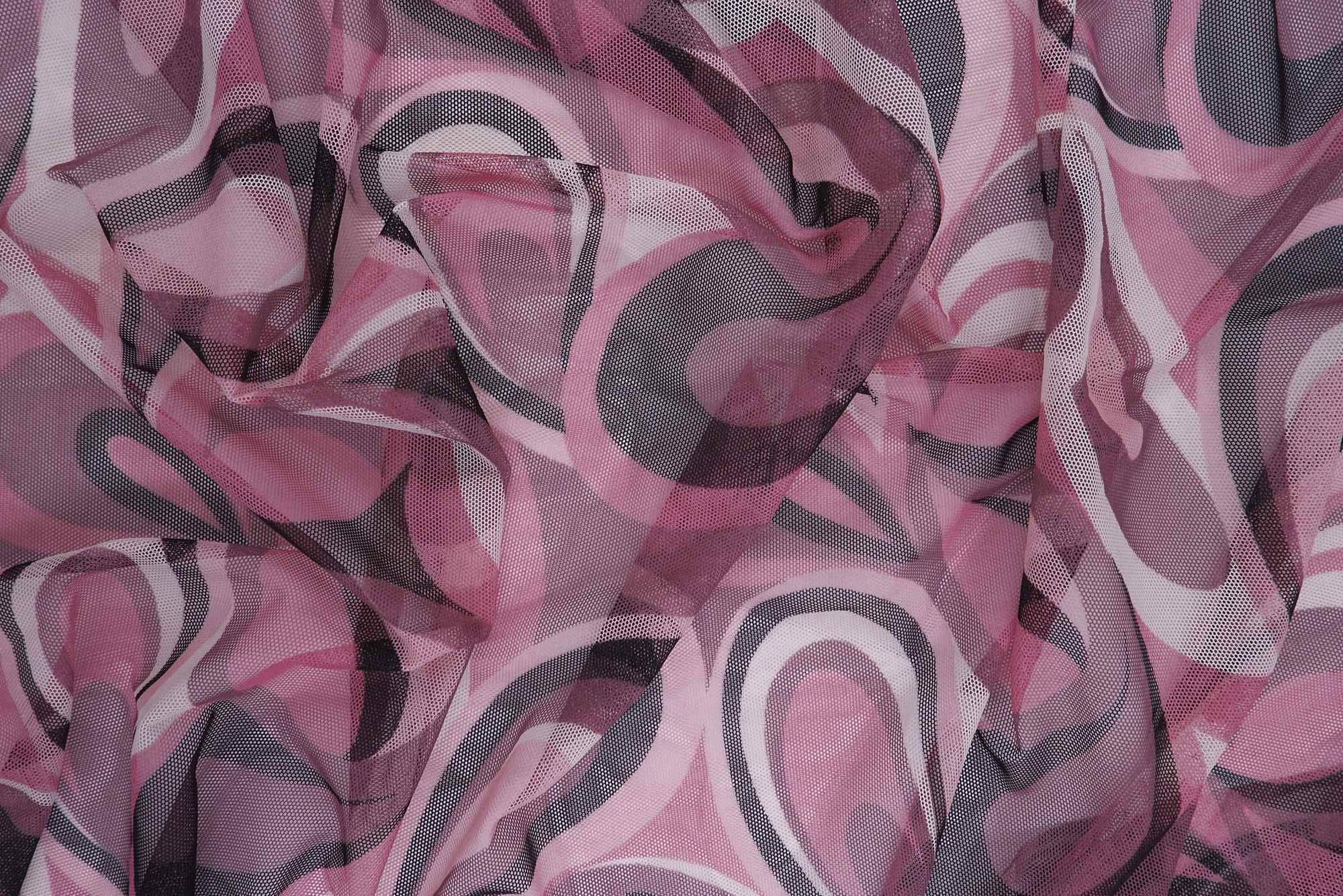 MESH-SE80904 DUSTY MAUVE BLACK BLOUSE BODYSUIT CAMI FLOCKING GEOMETRIC GREY LOUNGEWEAR MESH PAISLEY PINK POLYESTER PRINT RETRO SPANDEX STRETCH TOPS TUNICS VIOLET WHITE
