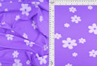 KNT2100-MS10050 PURPLE VINTAGE FLOWER ACTIVEWEAR BIKER SHORTS BLOUSE BODYSUIT BOTTOMS CAMI DRESS DTY BRUSHED FLORAL KNIT LOUNGEWEAR PANTS POLYESTER PRINT PURPLE SKIRTS SPANDEX STRETCH T-SHIRT TOPS TUNICS WHITE