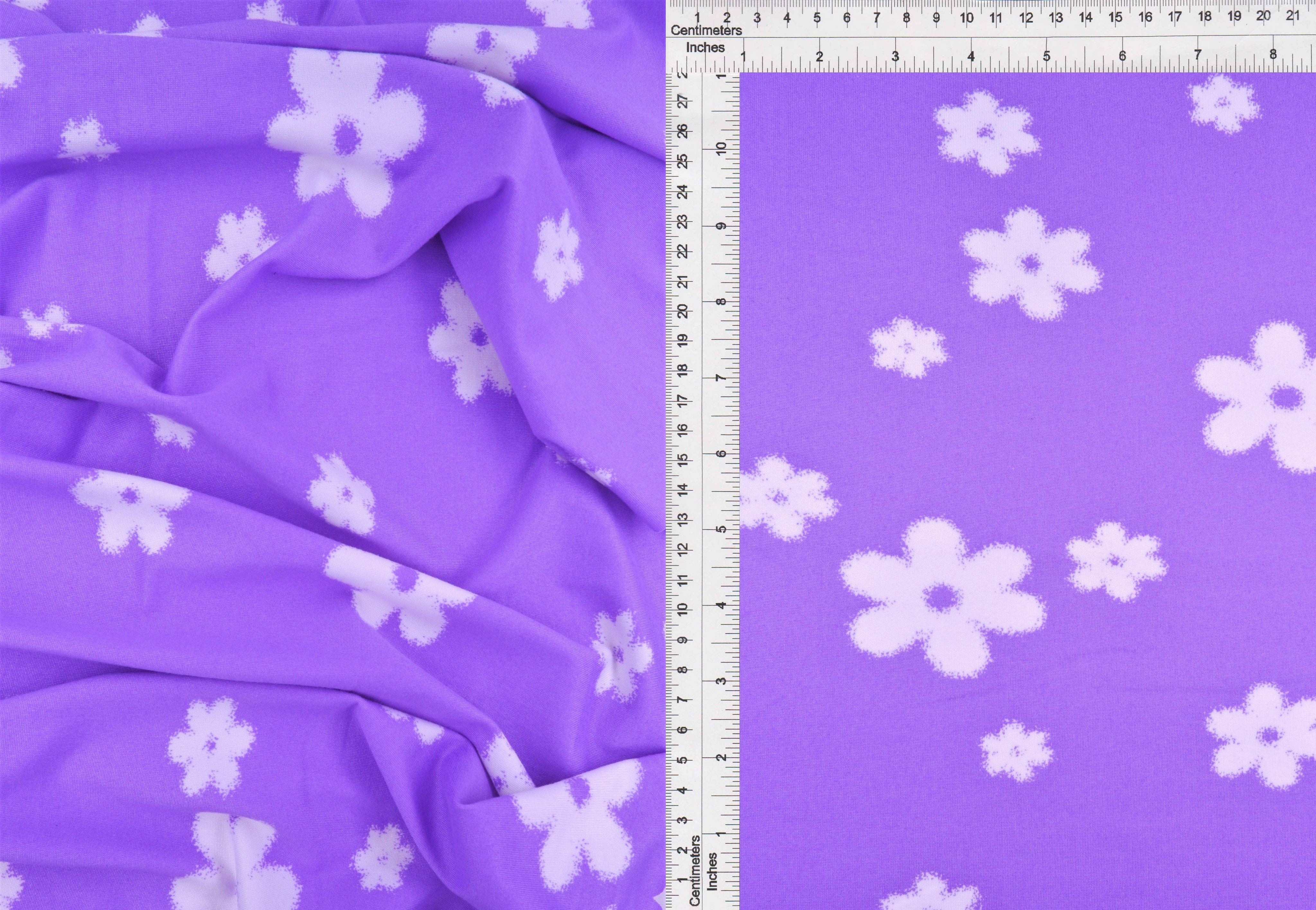 KNT2100-MS10050 PURPLE VINTAGE FLOWER ACTIVEWEAR BIKER SHORTS BLOUSE BODYSUIT BOTTOMS CAMI DRESS DTY BRUSHED FLORAL KNIT LOUNGEWEAR PANTS POLYESTER PRINT PURPLE SKIRTS SPANDEX STRETCH T-SHIRT TOPS TUNICS WHITE