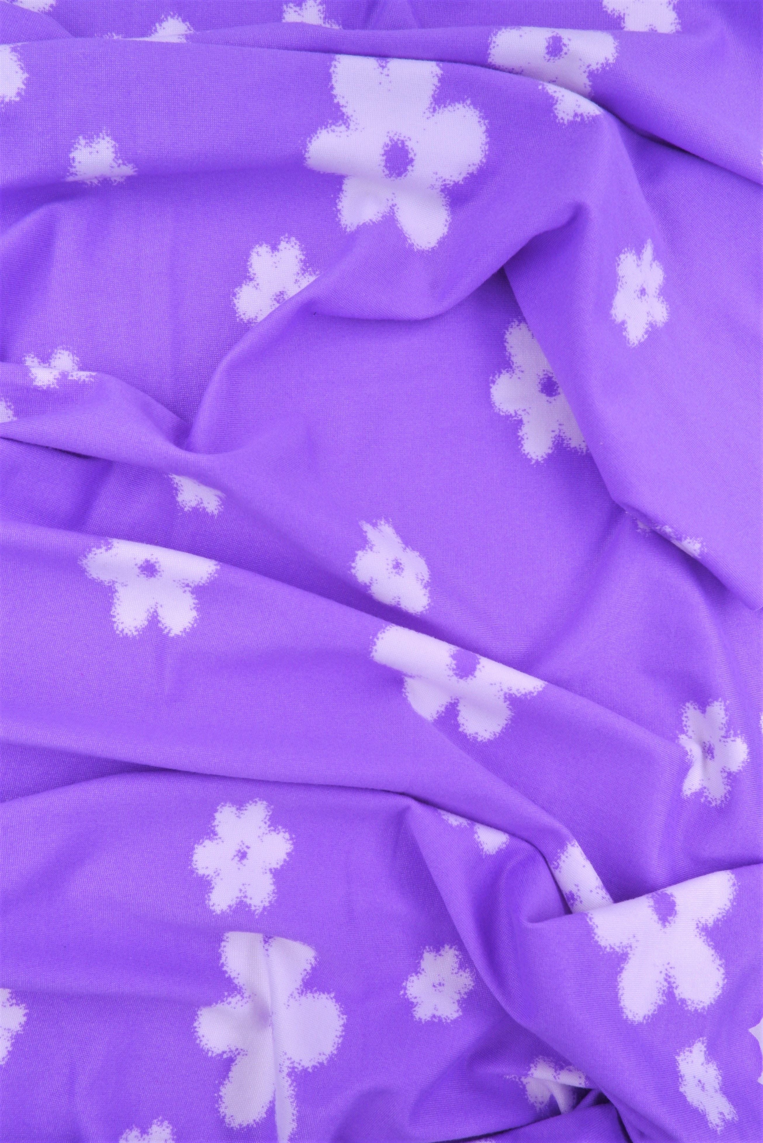 KNT2100-MS10050 PURPLE VINTAGE FLOWER ACTIVEWEAR BIKER SHORTS BLOUSE BODYSUIT BOTTOMS CAMI DRESS DTY BRUSHED FLORAL KNIT LOUNGEWEAR PANTS POLYESTER PRINT PURPLE SKIRTS SPANDEX STRETCH T-SHIRT TOPS TUNICS WHITE