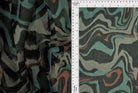 MESH-Q11201 RUST MINT BLOUSE BODYSUIT CAMI FLOCKING GEOMETRIC LOUNGEWEAR MESH POLYESTER PRINT SPANDEX STRETCH TOPS TUNICS