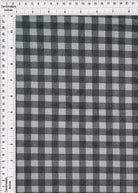 MESH-DU1755 BLK/IVORY BLOUSE BODYSUIT CAMI CHECKERED FLOCKING GINGHAM LOUNGEWEAR MESH PLAID POLYESTER PRINT SPANDEX STRETCH TOPS TUNICS