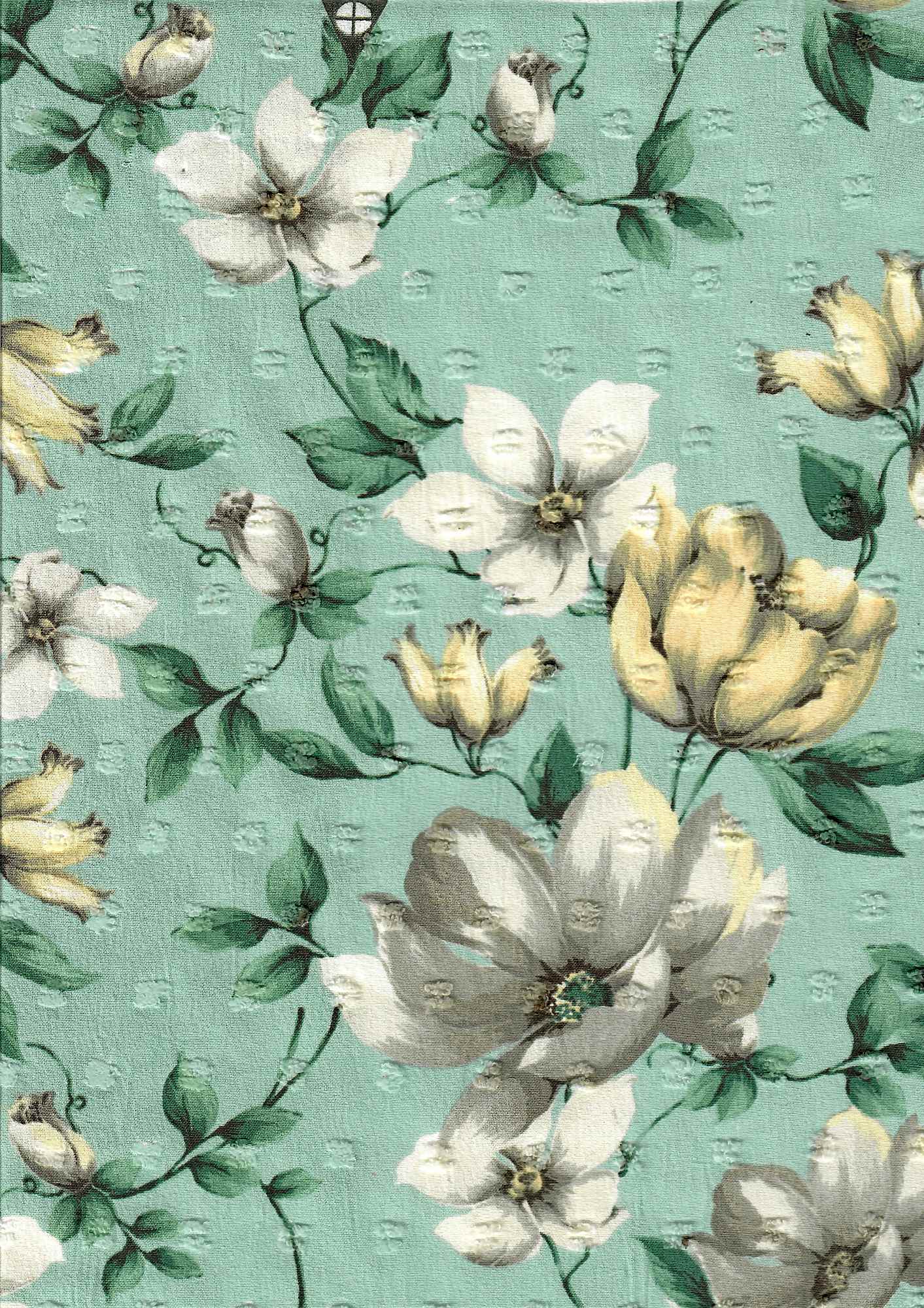 POP4389-MS10113 MINT FLOWER BLOUSE BOTTOMS CEY DRESS FLORAL PANTS PRINT RAYON SKIRTS SWISS DOT TOPS VINTAGE WOVEN