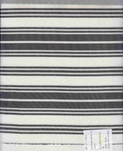 MESH-Q20212 IVORY/BLK BLOUSE BODYSUIT CAMI FLOCKING HORIZONTAL STRIPE LOUNGEWEAR MESH POLYESTER PRINT SPANDEX STRETCH TOPS TUNICS