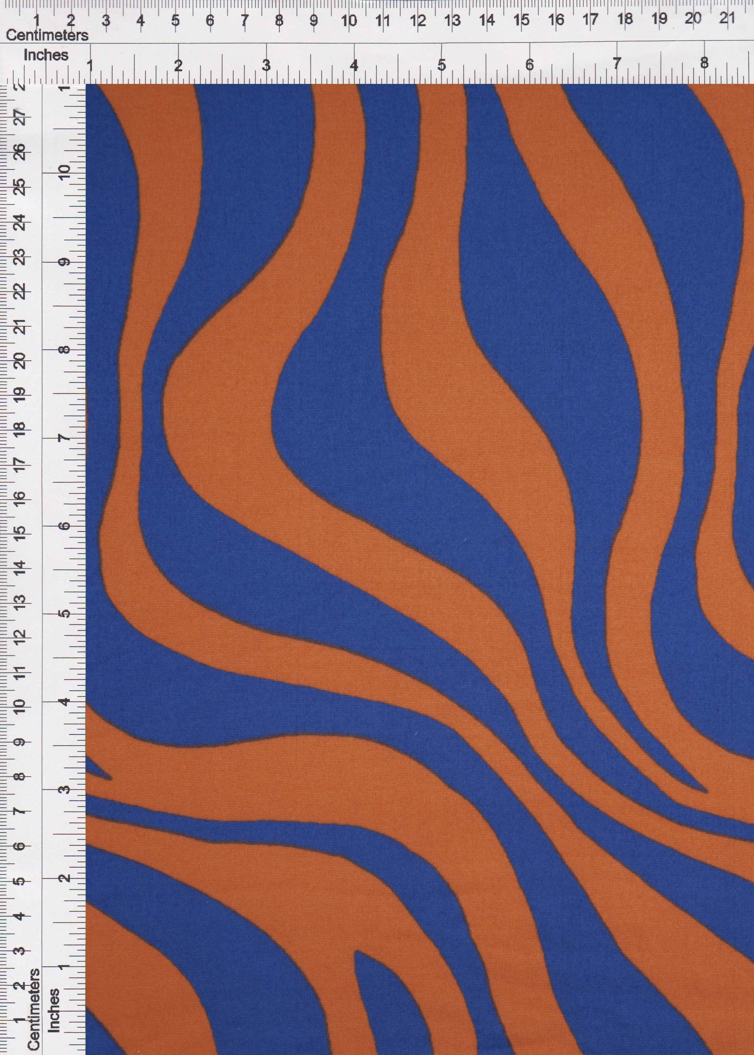 Brushed DTY Zebra Animal Print Knit Fabric - KNT2100-MS10129 