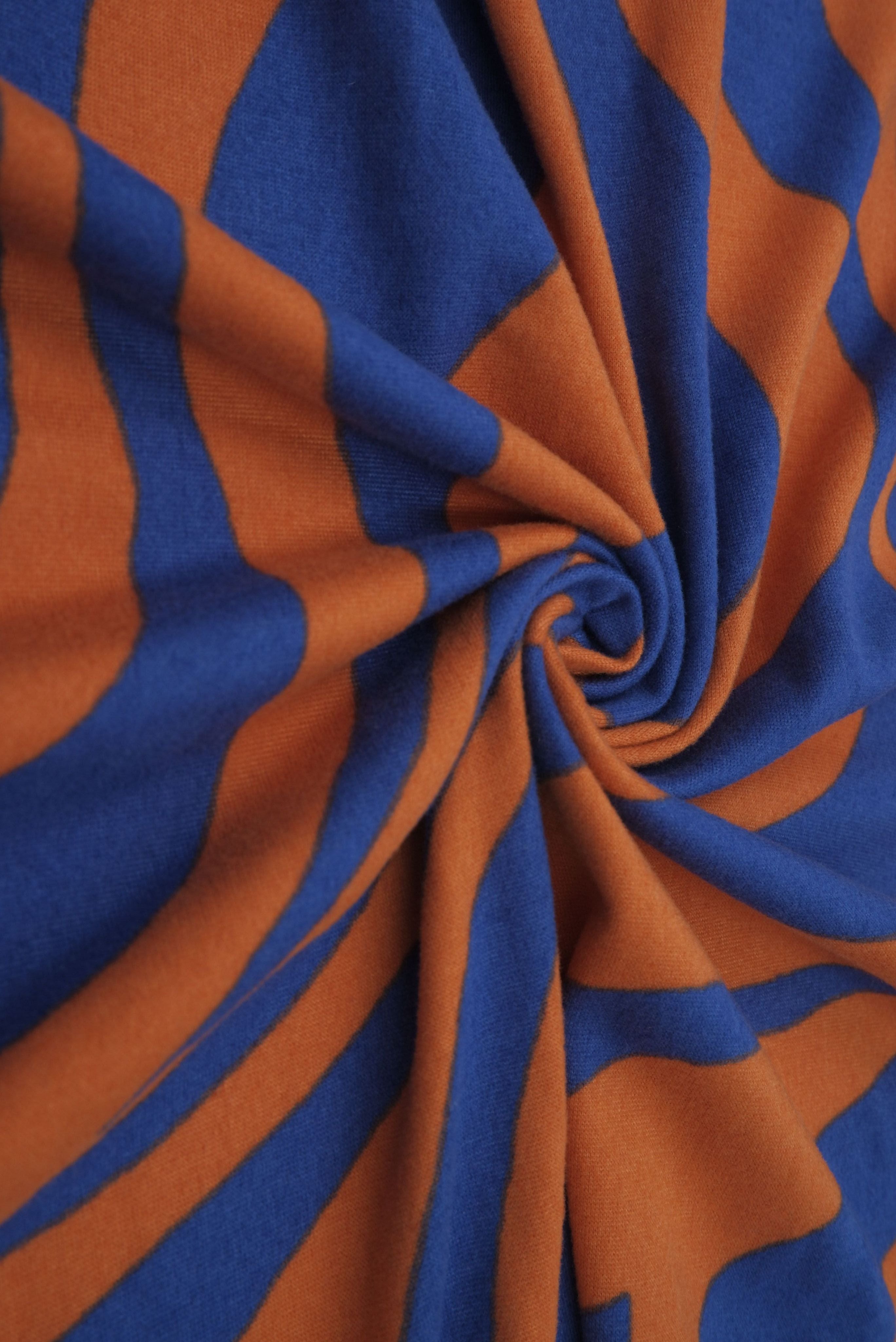 Brushed DTY Zebra Animal Print Knit Fabric - KNT2100-MS10129 