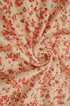 KNT2100-Q20401 SAND/RED 5 ACTIVEWEAR BIKER SHORTS BLOUSE BODYSUIT BOTTOMS CAMI DITSY DRESS DTY BRUSHED FLORAL FLOWER KNIT LOUNGEWEAR POLYESTER PRINT SKIRTS SPANDEX STRETCH