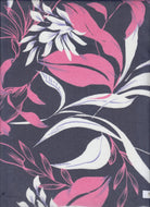 HIMLT-Q10902 NAVY/PINK BLOUSE DRESS FLORAL FLOWER HI-MULTI NON STRETCH PANTS POLYESTER PRINT SKIRTS SWISS DOT TOPS WOVEN