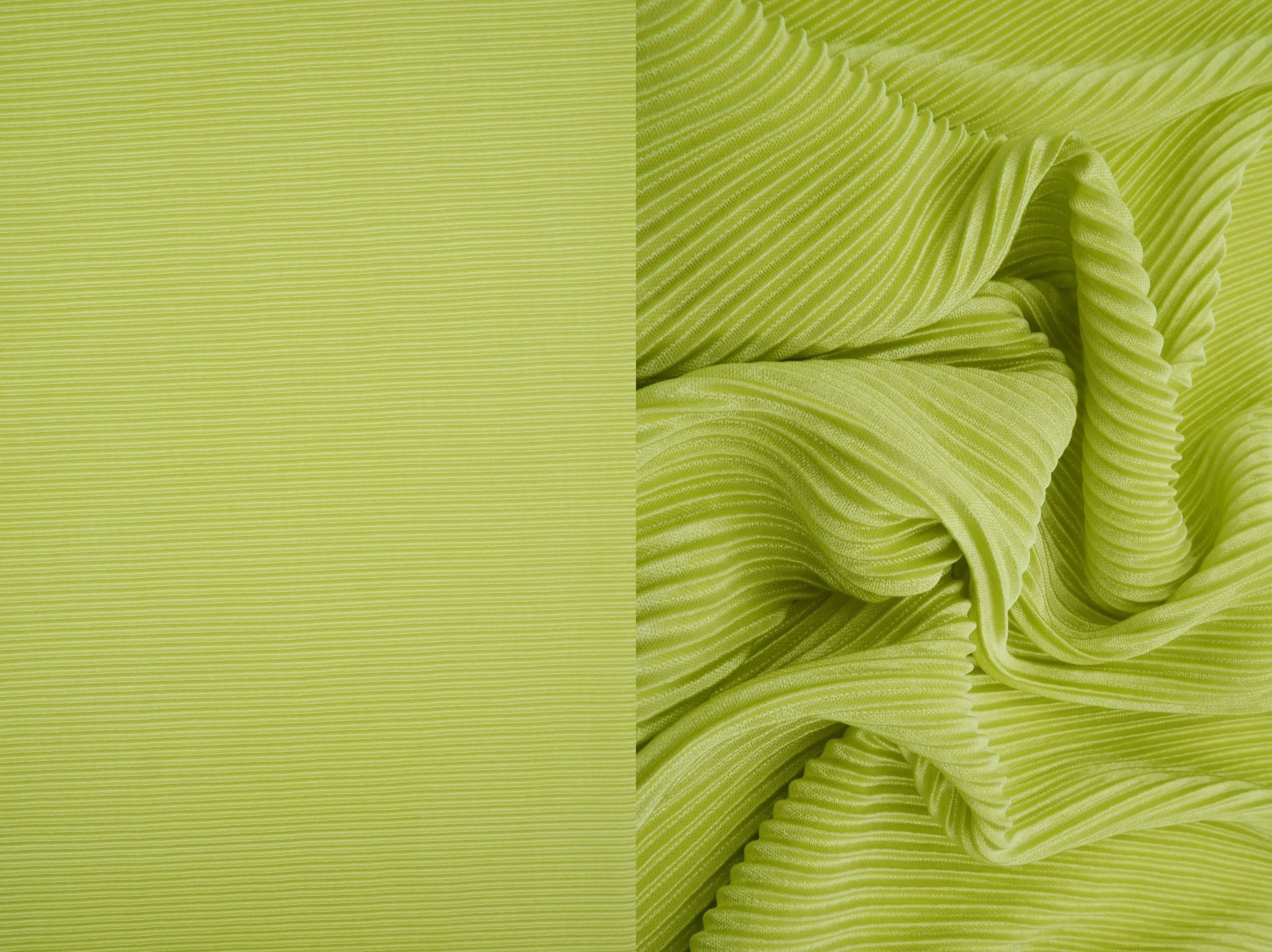 Bodre Interlock Pleated Solid Knit Fabric - KNT3696 