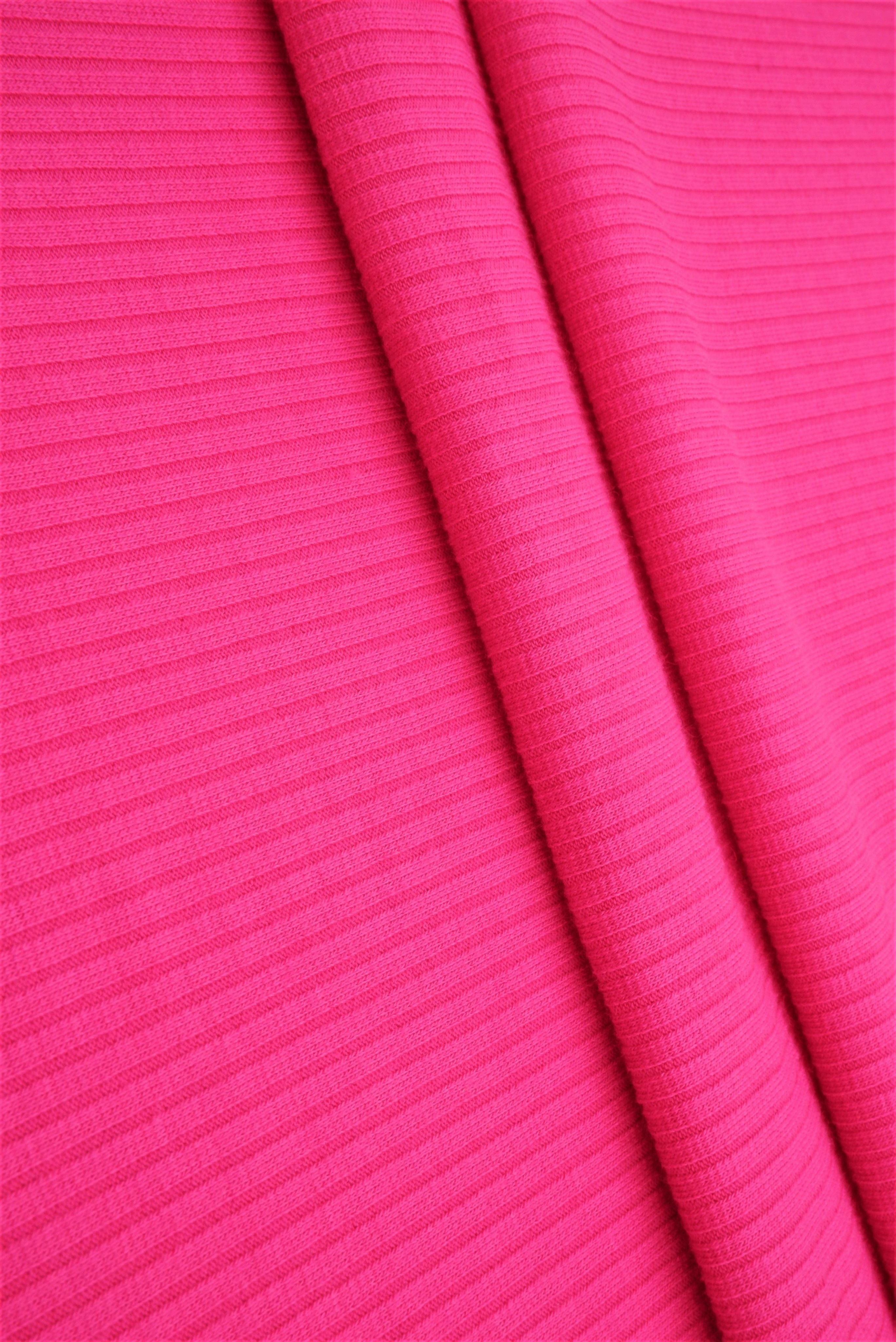 Rib Solid Stretch Knit Fabric - KNT3422 