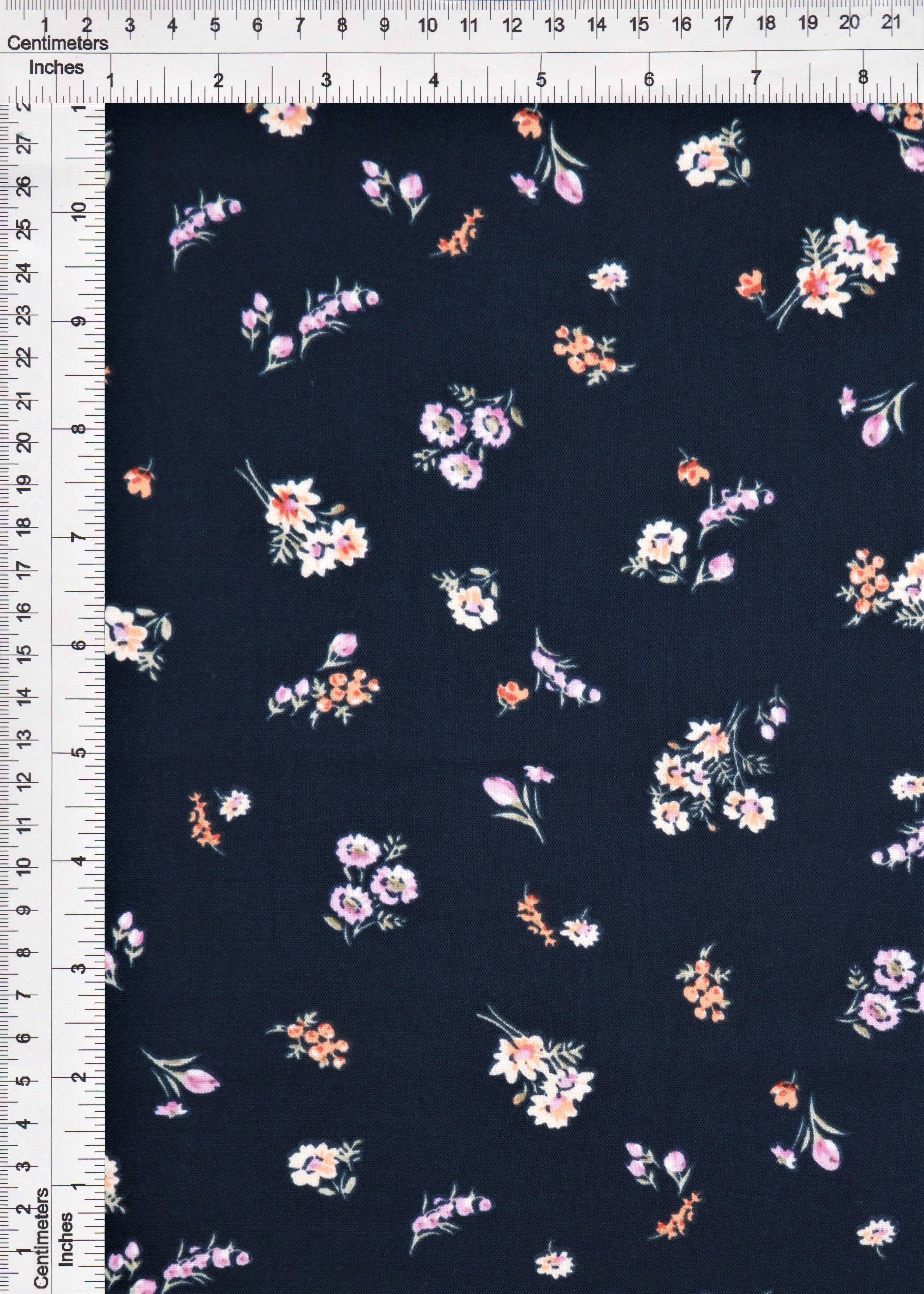 POP4178-MS11000 NAVY FLOWER AIRFLOW BLOUSE BODYSUIT BOTTOMS CAMI CEY CREAM DITSY DRESS FLORAL LOUNGEWEAR NAVY ORANGE PANTS POLYESTER PRINT SKIRTS SUBLIMATION TOPS WOVEN