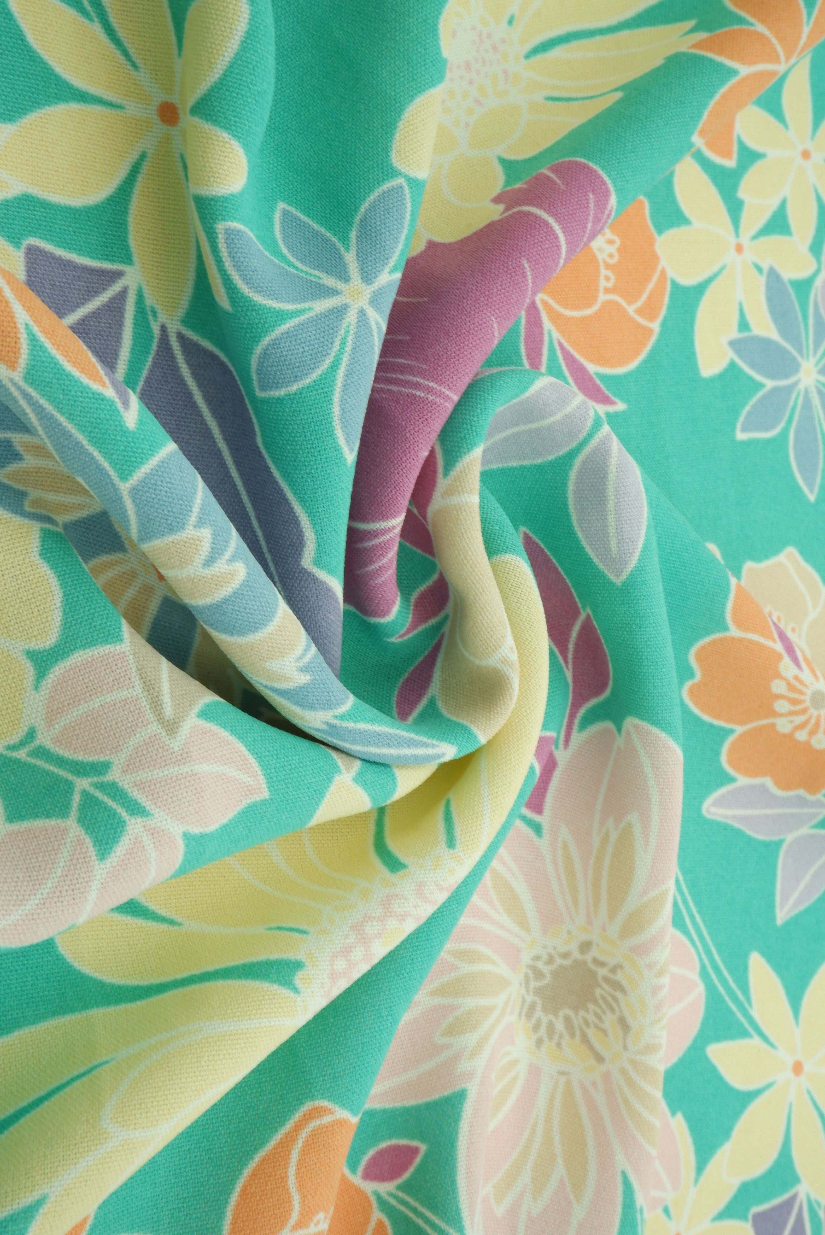 Airflow Floral Cey Print Fabric - POP4178-MS11067 