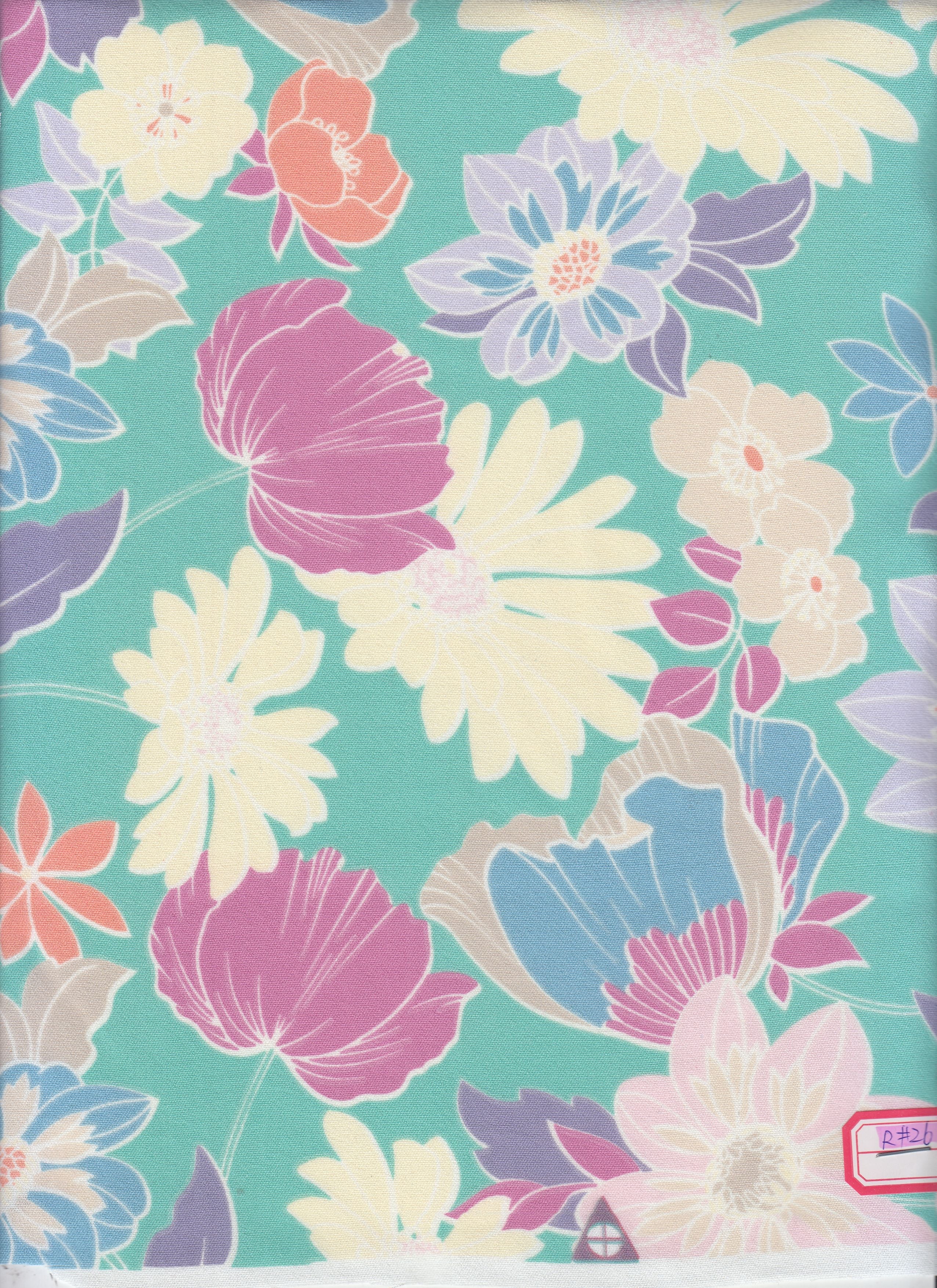Airflow Floral Cey Print Fabric - POP4178-MS11067 