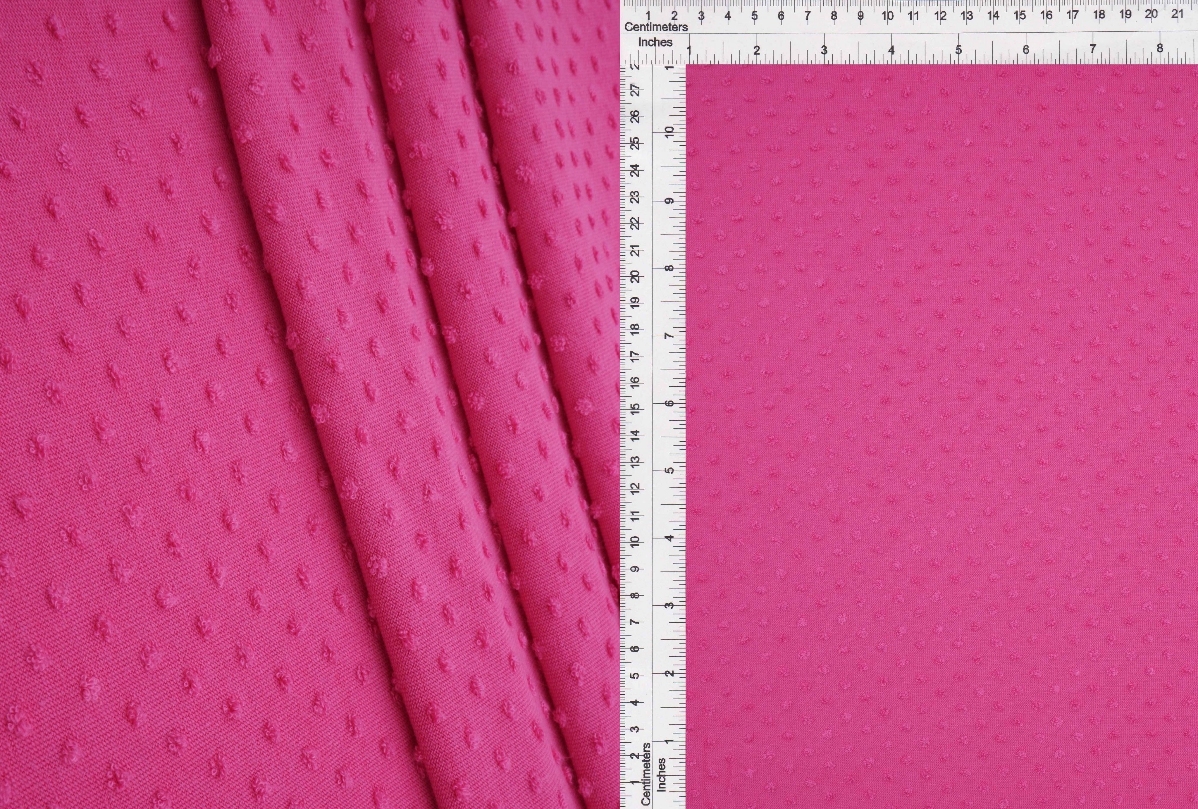 Jacquard Swiss Dot Stretch Knit Fabric - KNT4225 