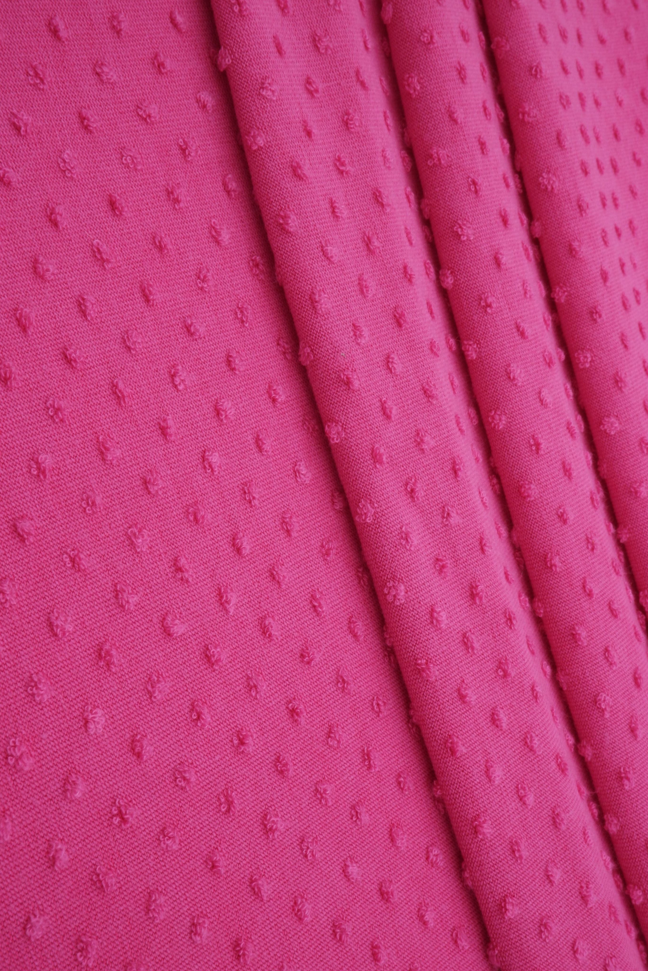 Jacquard Swiss Dot Stretch Knit Fabric - KNT4225 