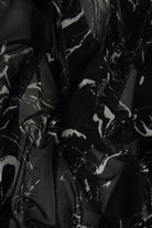 MESH-MS11086 BLACK ABSTRACT BLACK BLOUSE BODYSUIT BROWN CAMI FLOCKING LOUNGEWEAR MARBLE MESH POLYESTER PRINT SPANDEX STRETCH TOPS TUNICS WHITE