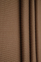 KNT4204 MOCHA BIKER SHORTS BODYSUIT BOTTOMS BROWN DOUBLE KNIT DRESS NO-PRINT PANTS POLYESTER RAYON RIB SKIRTS SOLID SPANDEX STRETCH TOPS TUNICS URBAN
