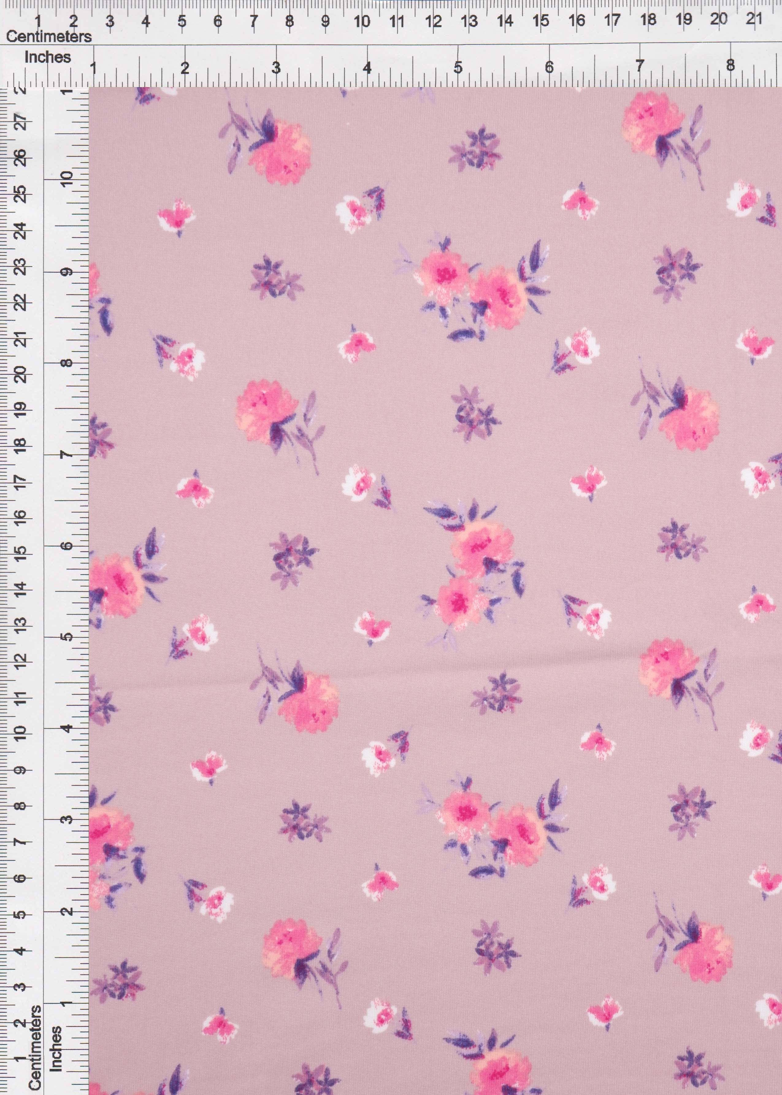 KNT2100-MS11142 ROSE DUSTY BLOUSE BODYSUIT CAMI DITSY DRESS DTY BRUSHED FLORAL FLOWER KNIT POLYESTER PRINT SKIRTS SPANDEX STRETCH T-SHIRT TOPS TUNICS