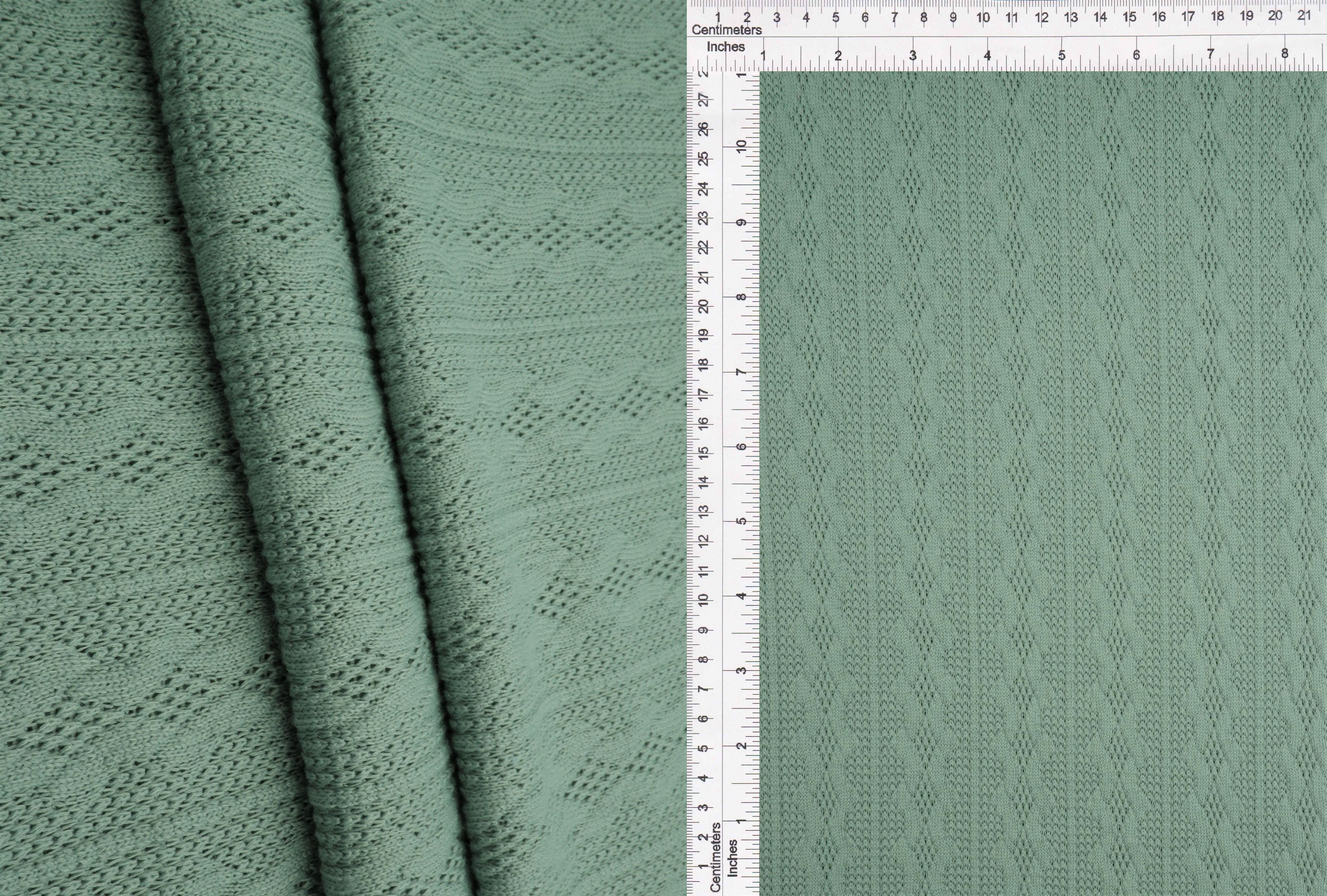 KNT4422 SAGE DUSTY BOTTOMS CAMI DRESS GREEN JACQUARD KNIT NO-PRINT OUTERWEAR POLYESTER SOLID SPANDEX STRETCH SWEATER TUNICS