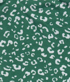 KNT2100-MS11199 GREEN ANIMAL BLOUSE BODYSUIT CAMI DRESS DTY BRUSHED GREEN KNIT POLYESTER PRINT SPANDEX STRETCH T-SHIRT TOPS TUNICS WHITE