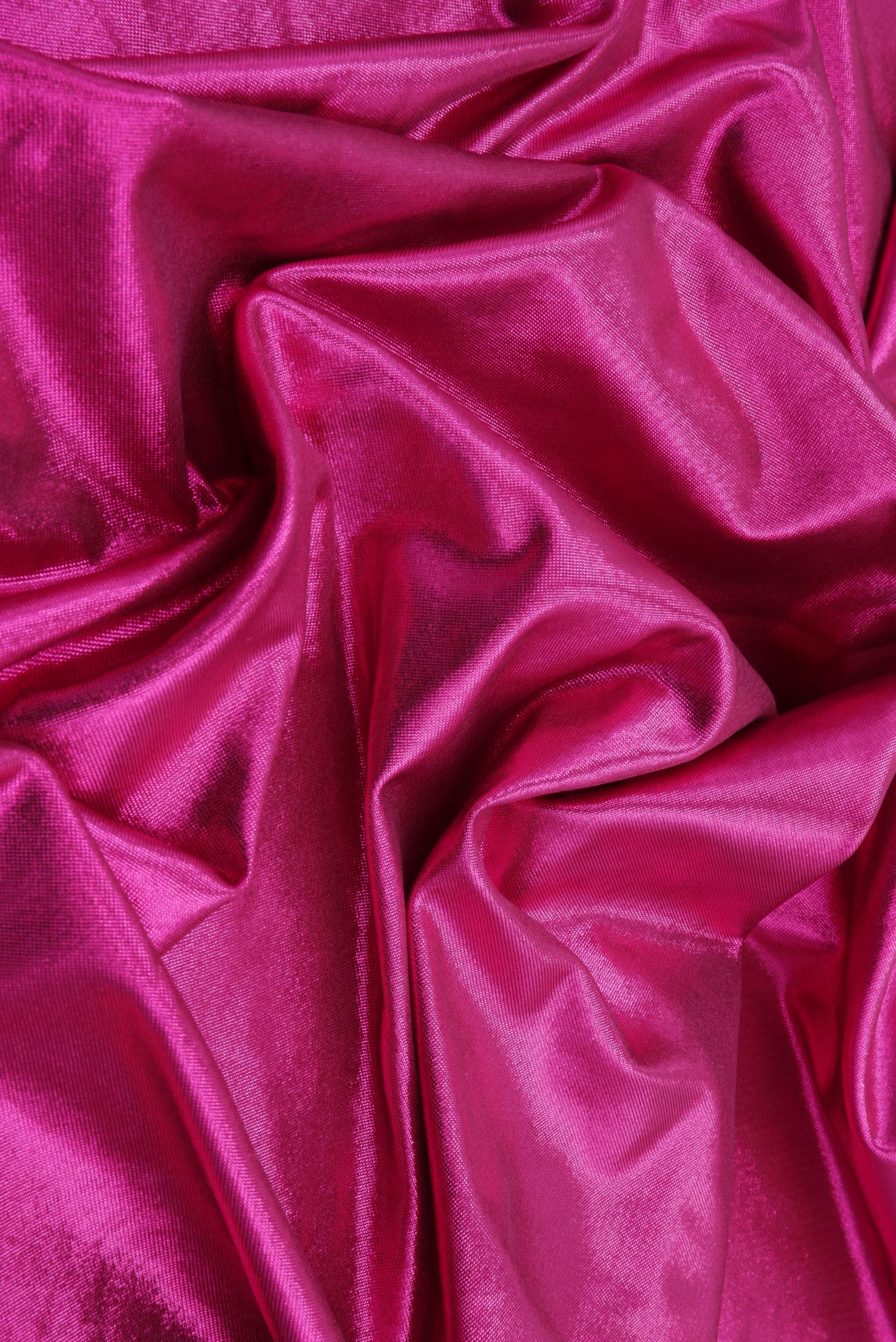 MTJ302 FUCHSIA SHINY BODYSUIT BOTTOMS CAMI COATED DRESS KNIT LEATHER NO-PRINT OUTERWEAR PANTS POLYESTER SKIRTS SOLID SPANDEX STRETCH TOPS TUNICS