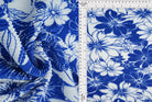 Pleated Flower Print Knit Fabric - KNT3696-MS11182 