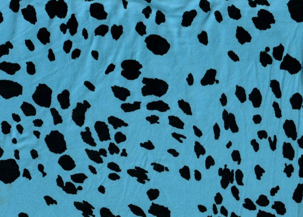 KNT2100-MS11241 AQUA BLUE ANIMAL AQUA BIKER SHORTS BLACK BLOUSE BODYSUIT BOTTOMS DRESS DTY BRUSHED KNIT POLYESTER PRINT SPANDEX STRETCH