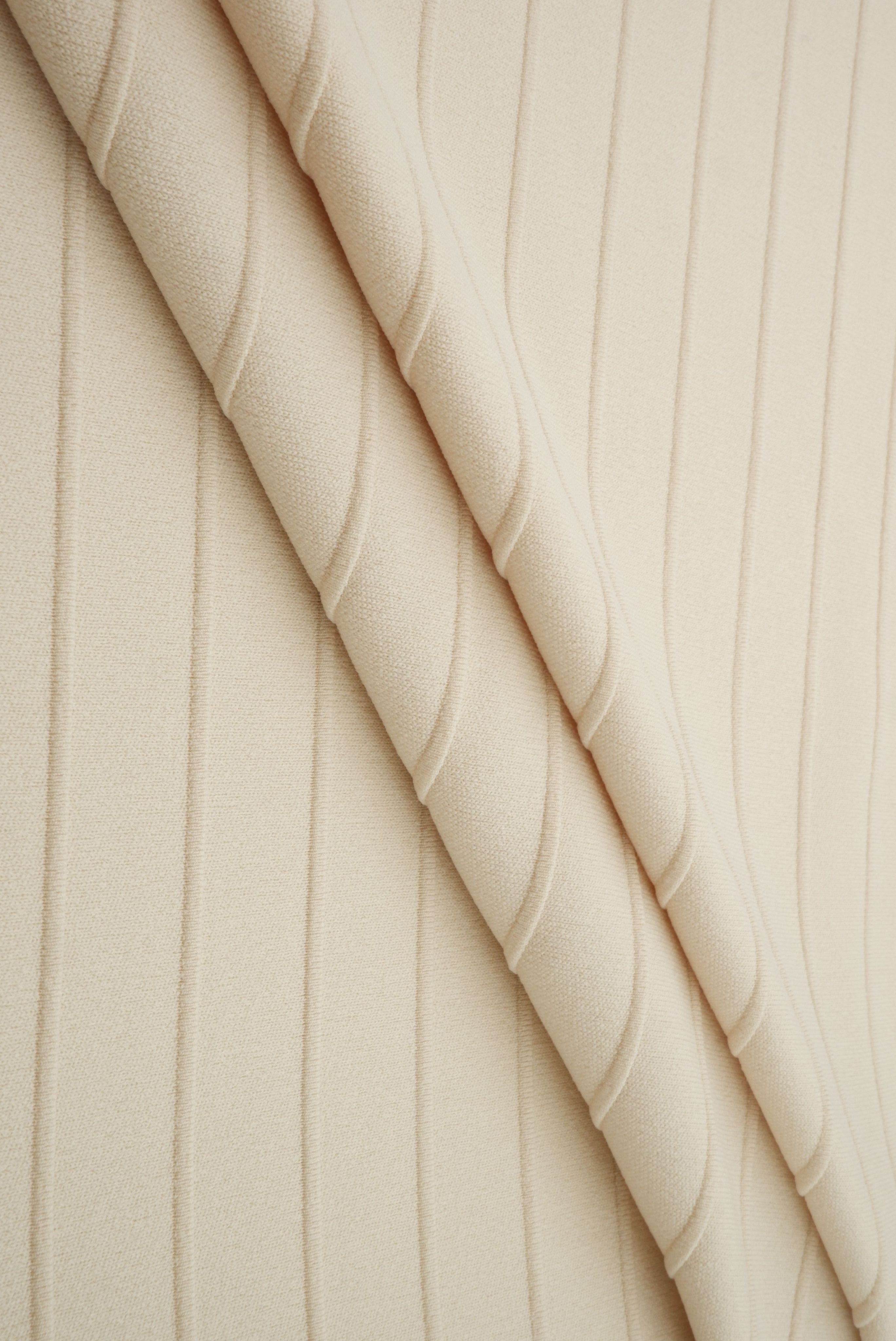 KNT1500-R STONE-R BOTTOMS CREAM DRESS HORIZONTAL STRIPE IVORY KNIT PANTS POLYESTER RIBBED 8X3 SOLID SPANDEX STRETCH TOPS
