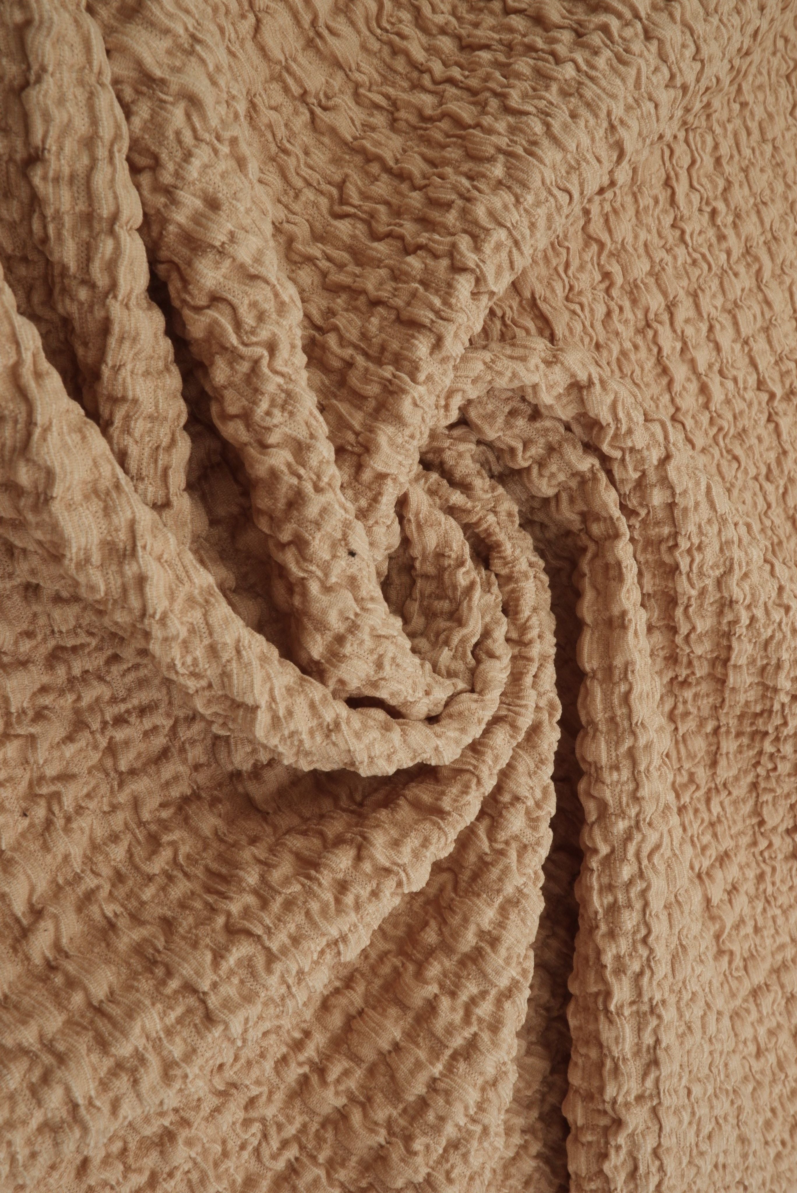 Waffle Crepe Solid Knit Fabric - CRP4501 